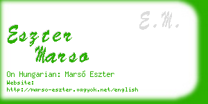 eszter marso business card